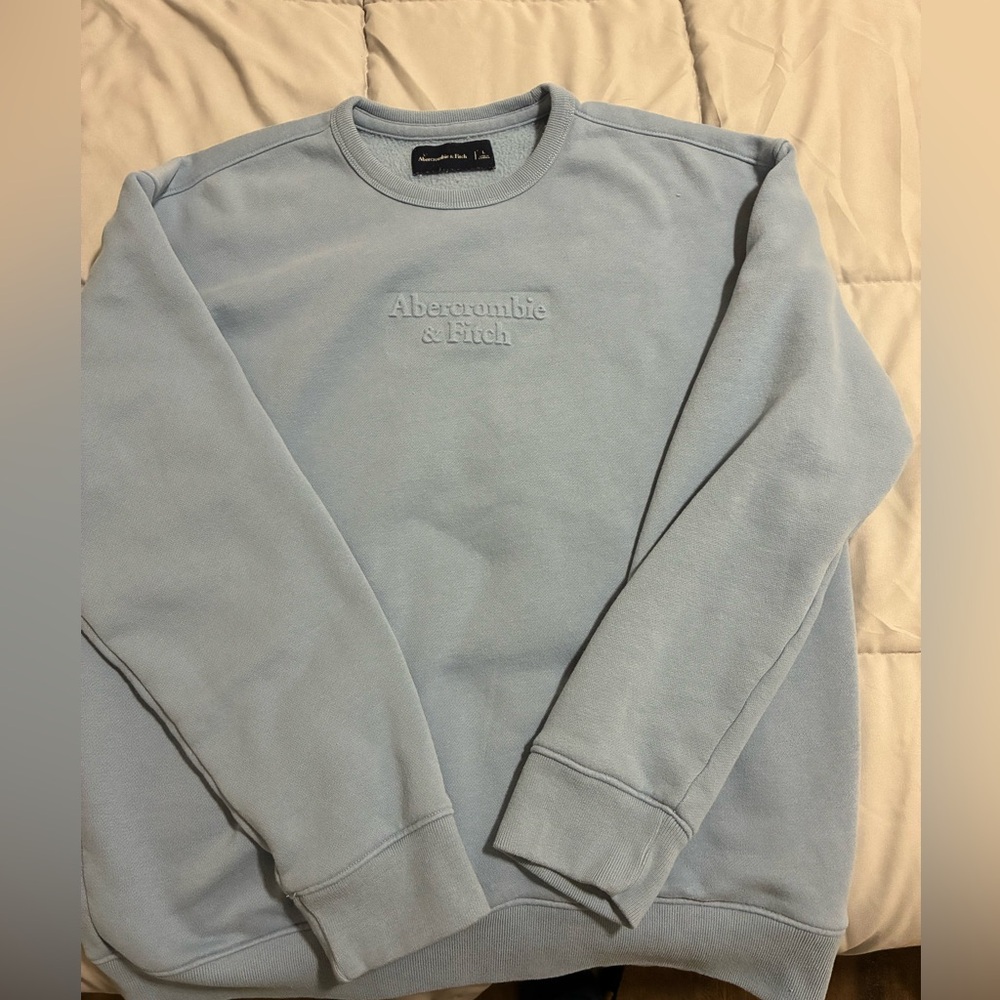 Abercrombie & Fitch Blue Crewneck Sweater
